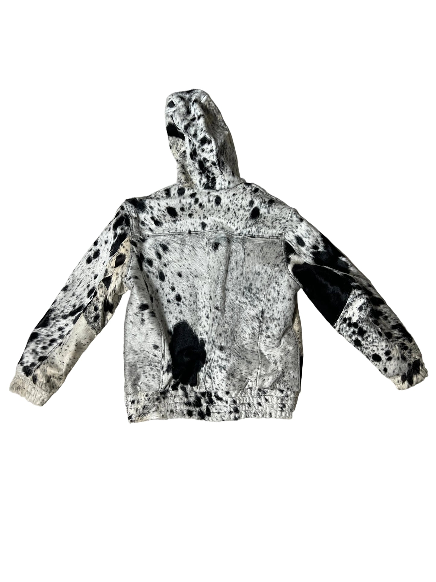 COWHIDE ZIP HOODIE “MEDIUM”