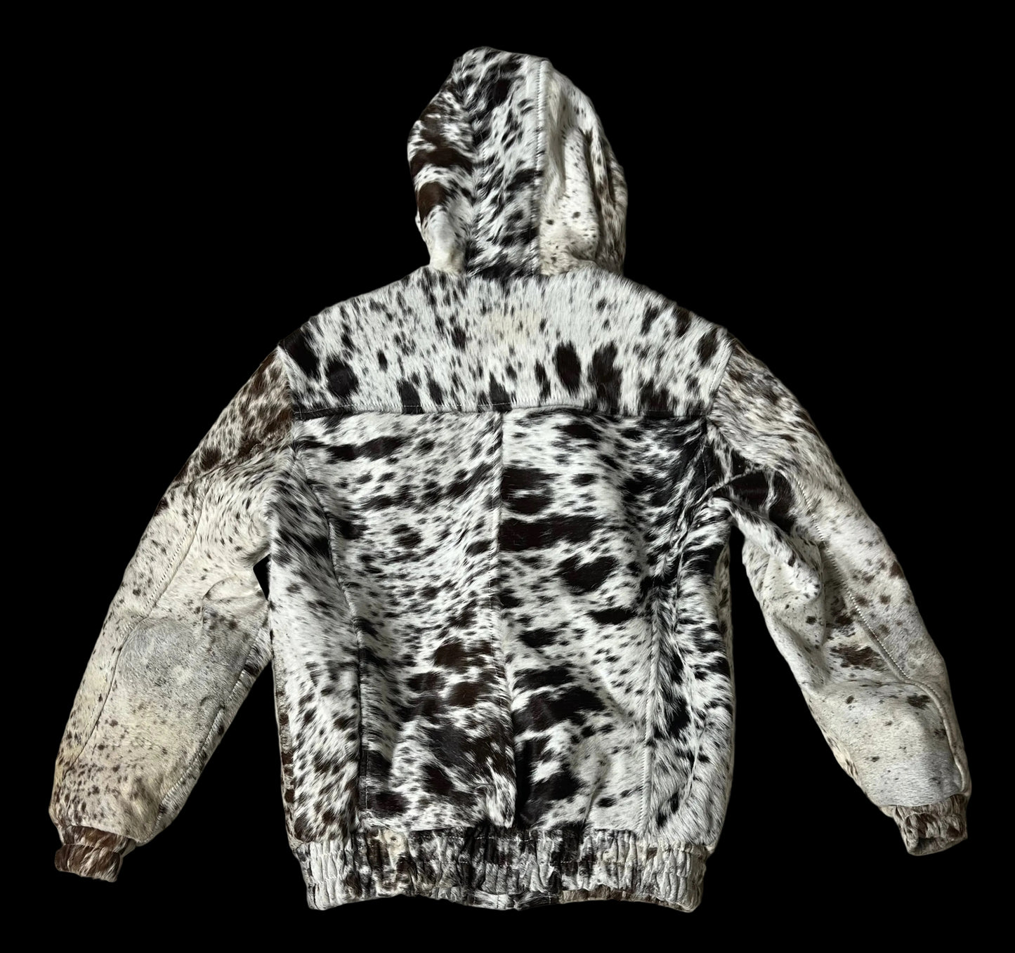 COWHIDE ZIP HOODIE “SMALL”