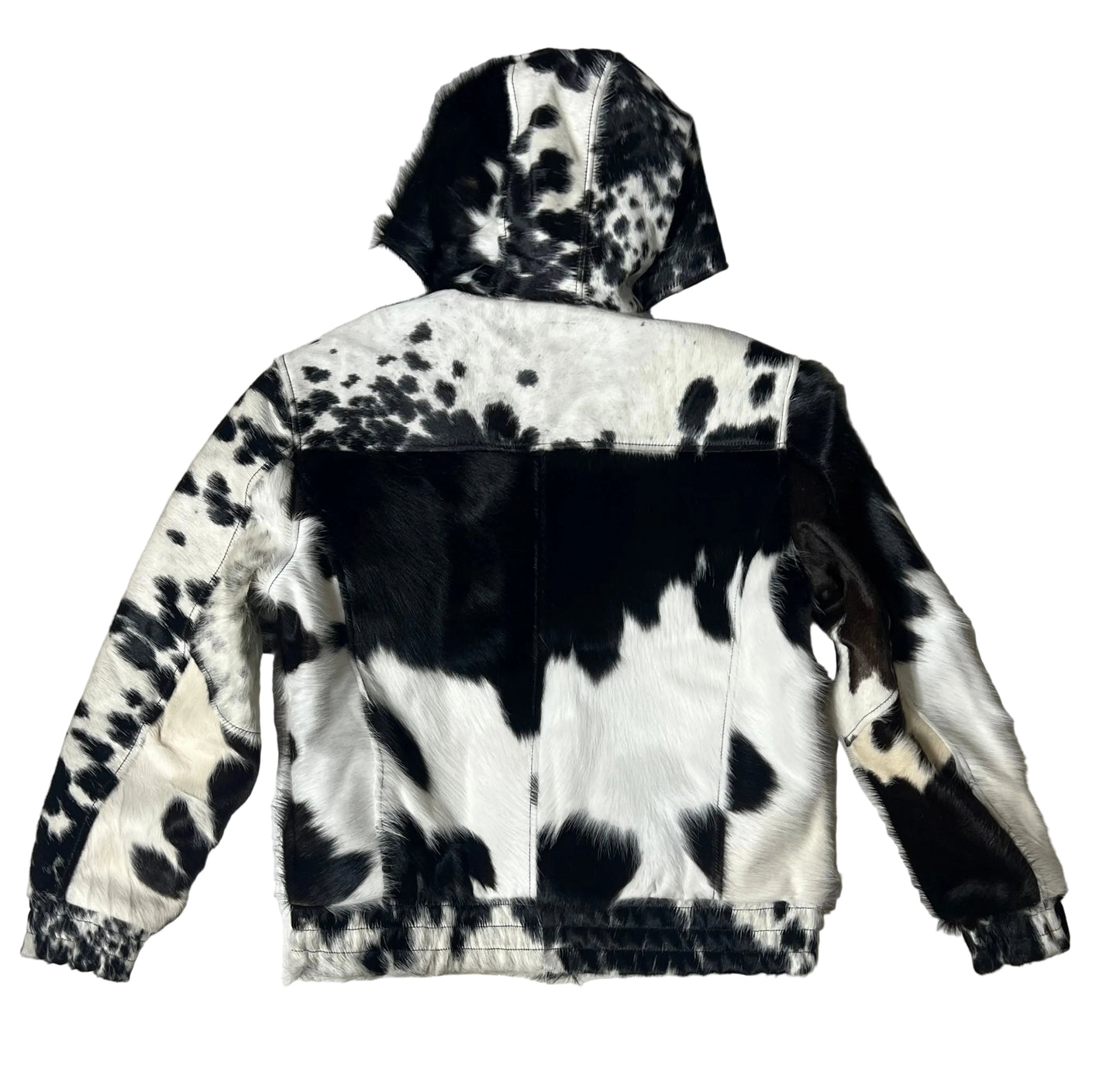 COWHIDE ZIP HOODIE “MEDIUM”