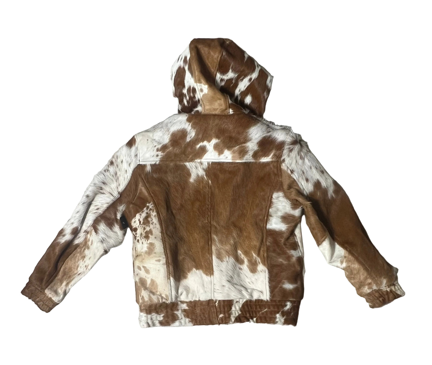 COWHIDE ZIP HOODIE “MEDIUM”