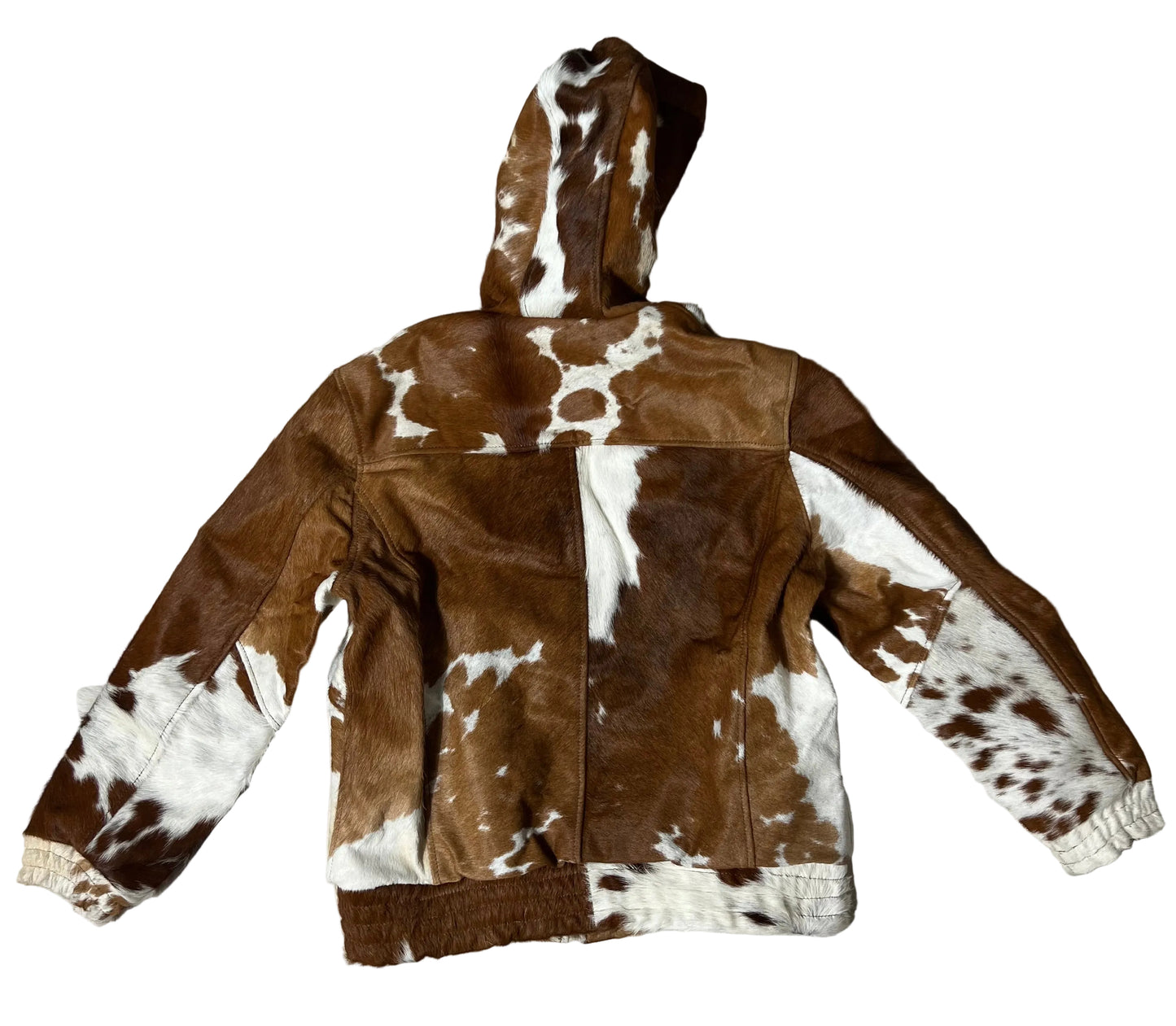 COWHIDE ZIP HOODIE “LARGE”
