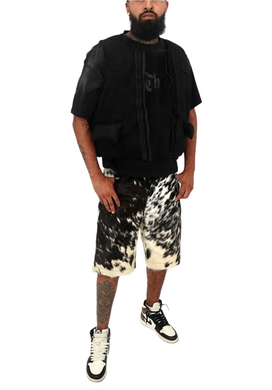 GENUINE COWHIDE SHORT