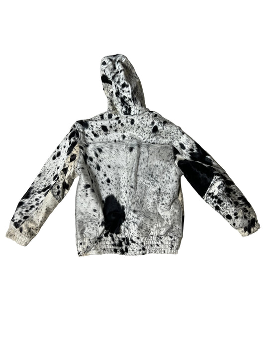 COWHIDE ZIP HOODIE “MEDIUM”