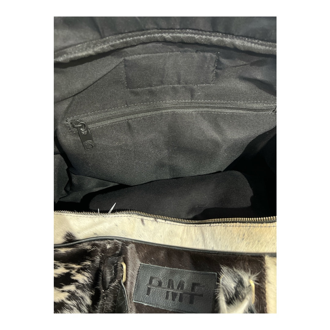 COWHIDE WEEKEND BAG