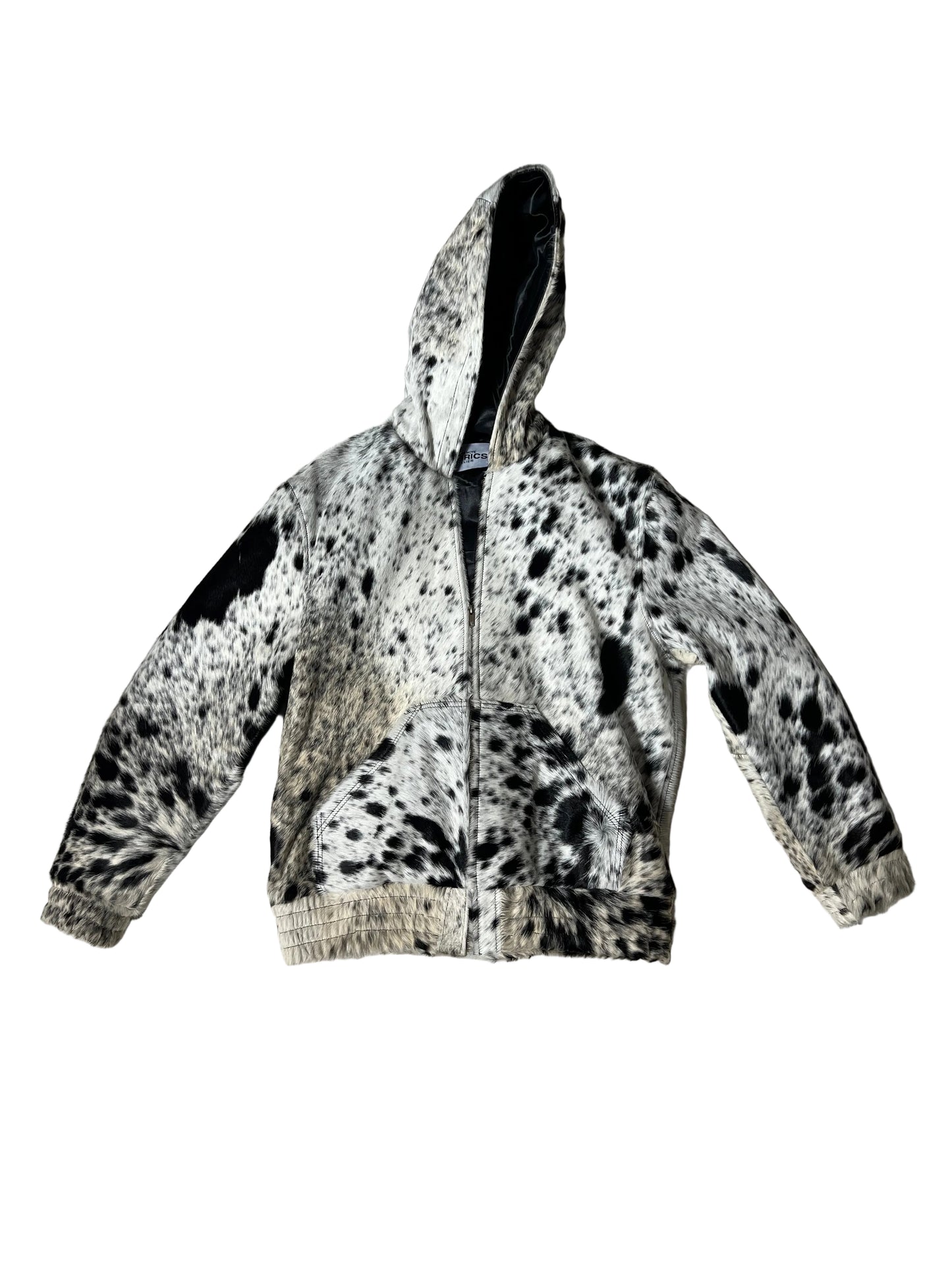 COWHIDE ZIP HOODIE “MEDIUM”
