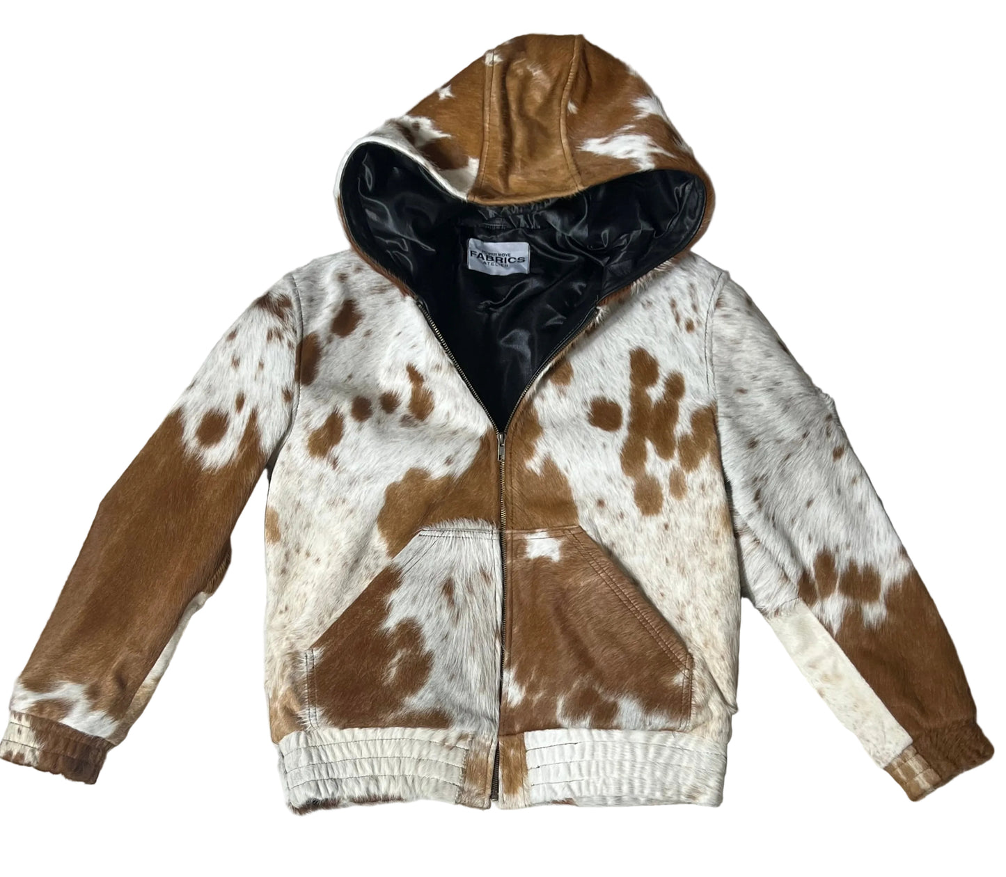 COWHIDE ZIP HOODIE “MEDIUM”
