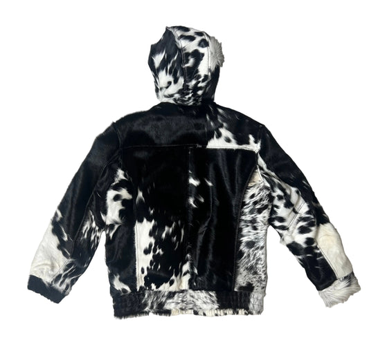 COWHIDE ZIP HOODIE “XXL”