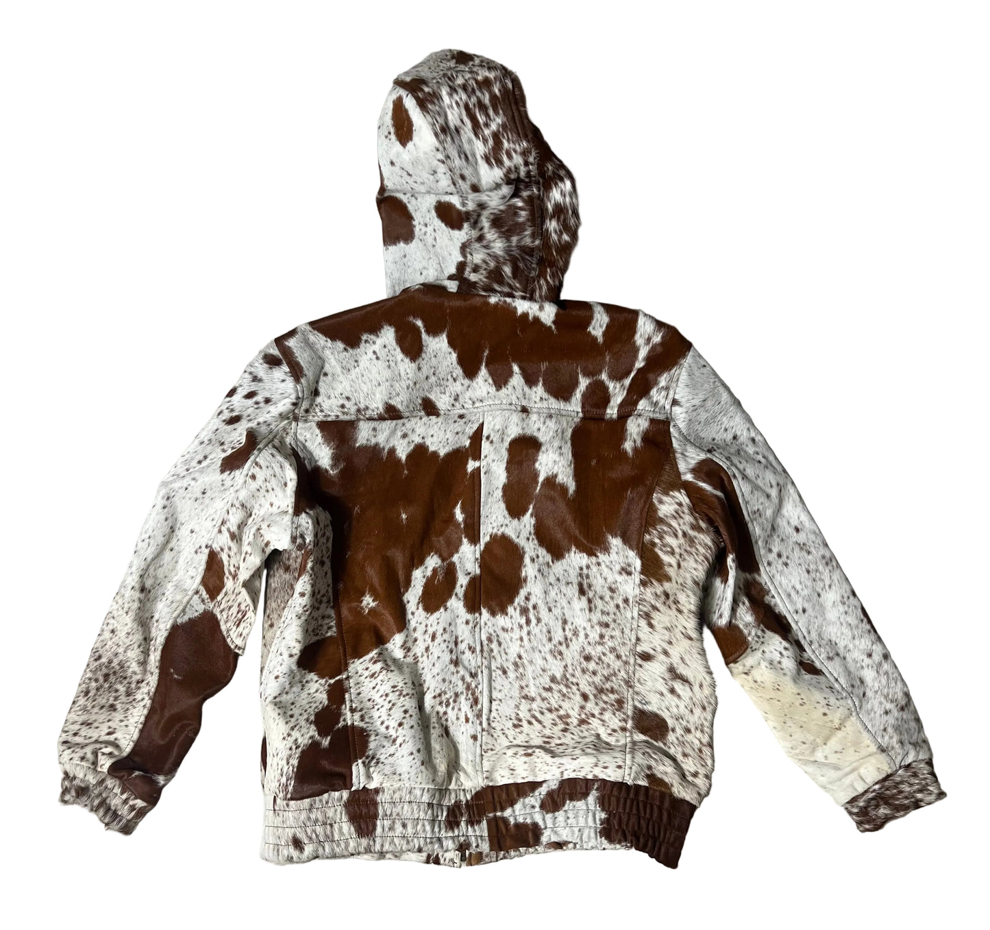 COWHIDE ZIP HOODIE “LARGE”