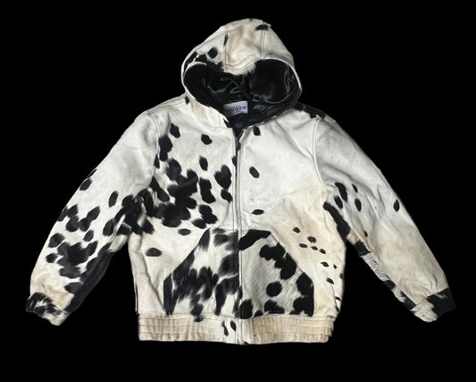 COWHIDE ZIP HOODIE “XL”