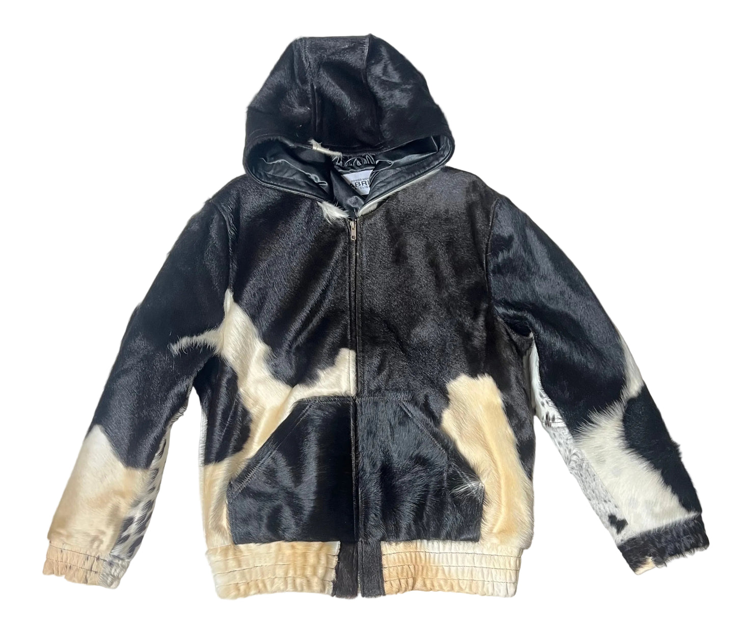 COWHIDE ZIP HOODIE “LARGE”