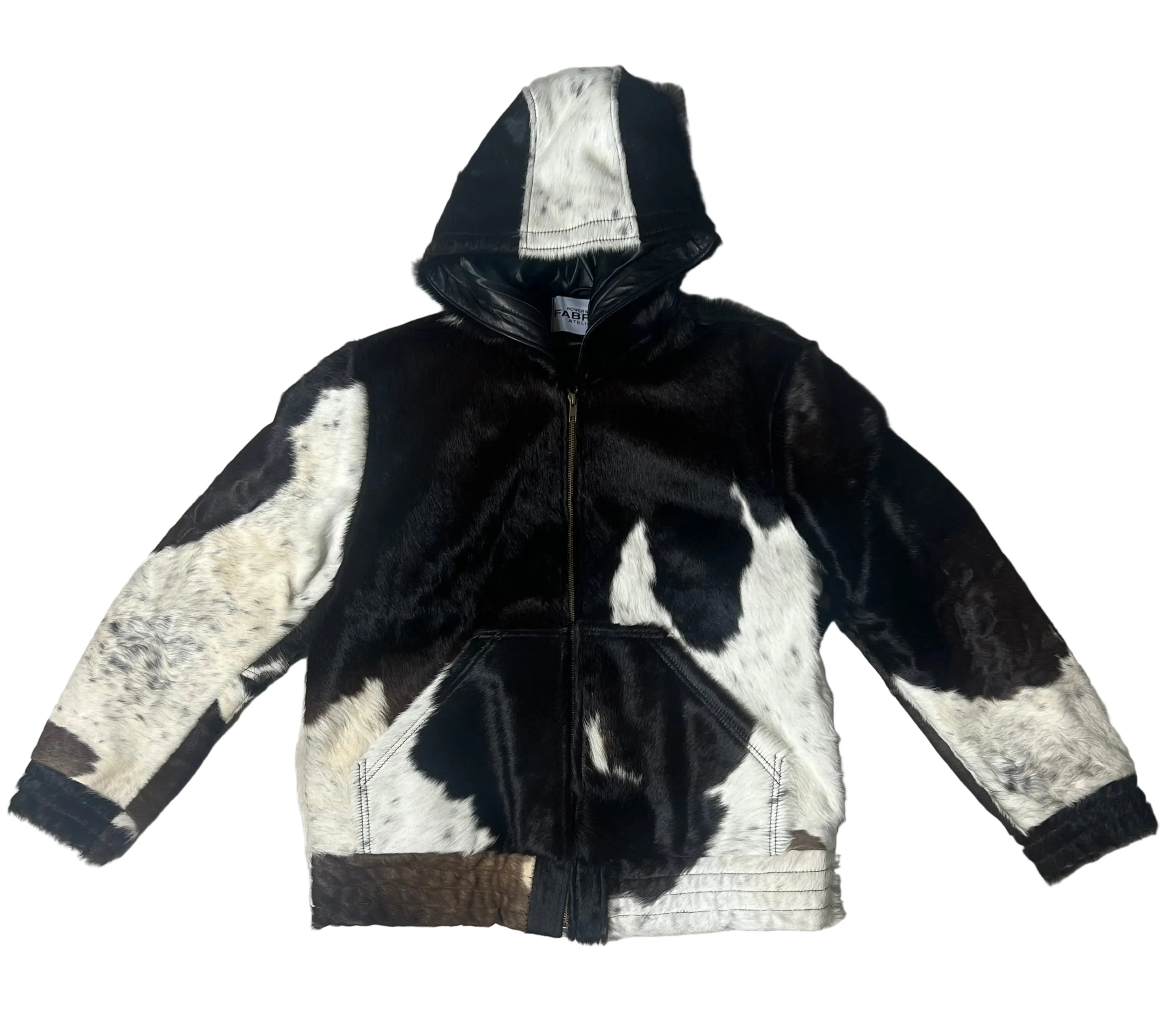 COWHIDE ZIP HOODIE “SMALL” – SHOPPMF
